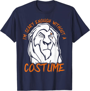 Disney The Lion King Scar Scary Enough Halloween T-Shirt - T-Shirt | Navy