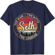 Seth The Man The Myth The Legend Personalized Name T-Shirt - T-Shirt | Navy