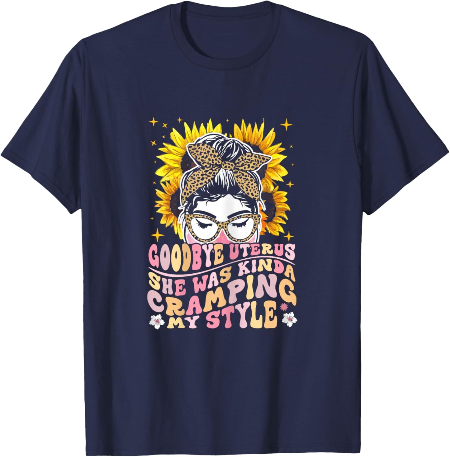 Uterus Removal Hysterectomy Recovery Surgery T-Shirt - T-Shirt | Navy