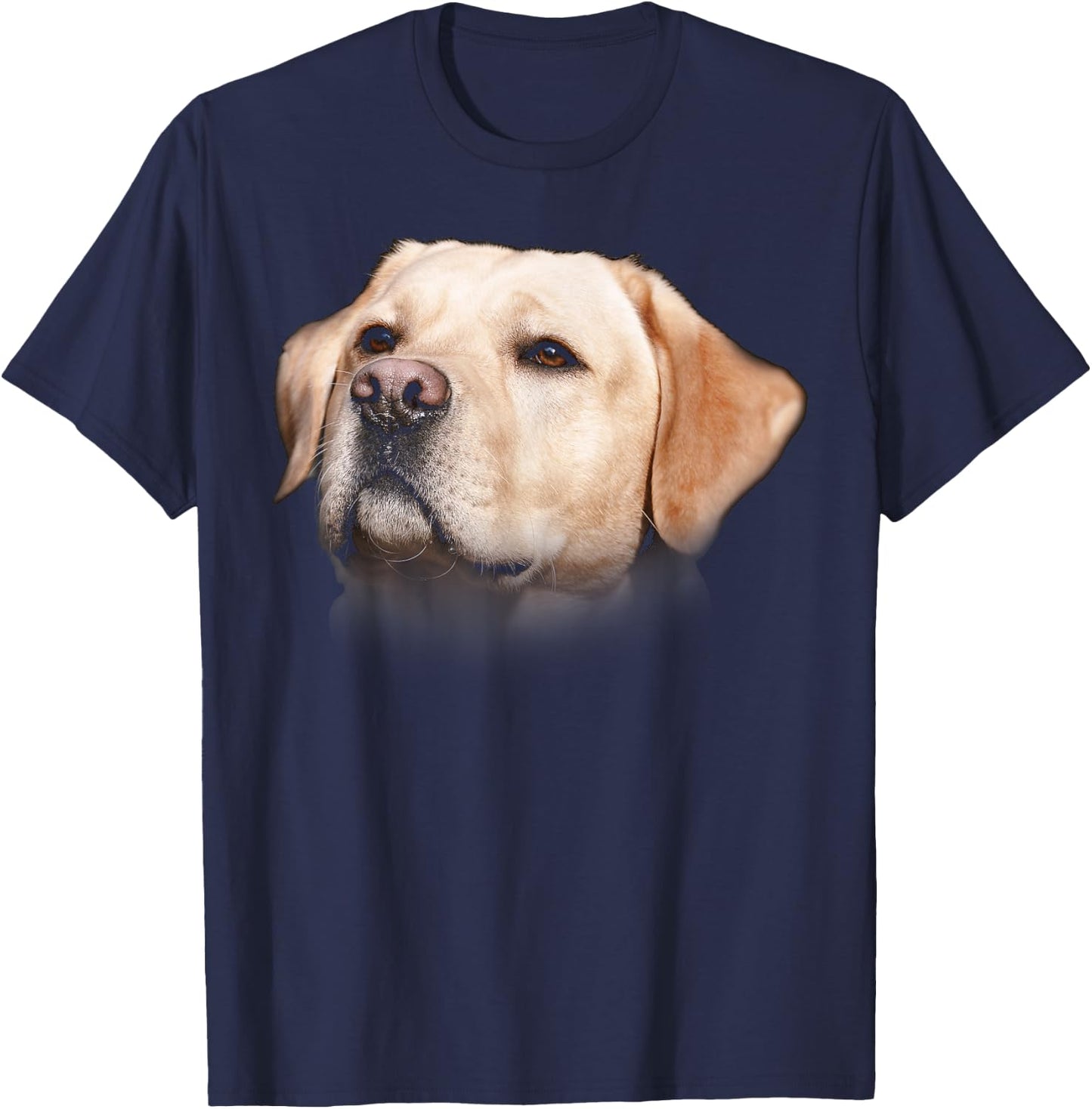 Yellow Labrador Fetch Dog Women Kids T-Shirt - T-Shirt | Navy
