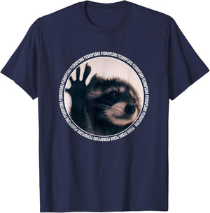 Pedro Funny Raccoon Dancing Meme T-Shirt - T-Shirt | Navy
