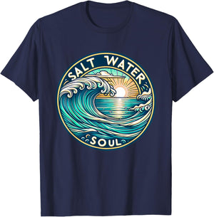 Saltwater Soul T-Shirt - T-Shirt | Navy