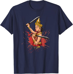 Cambodia Cambodian Proud Khmer Flag Bokator Material Arts T-Shirt - T-Shirt | Navy