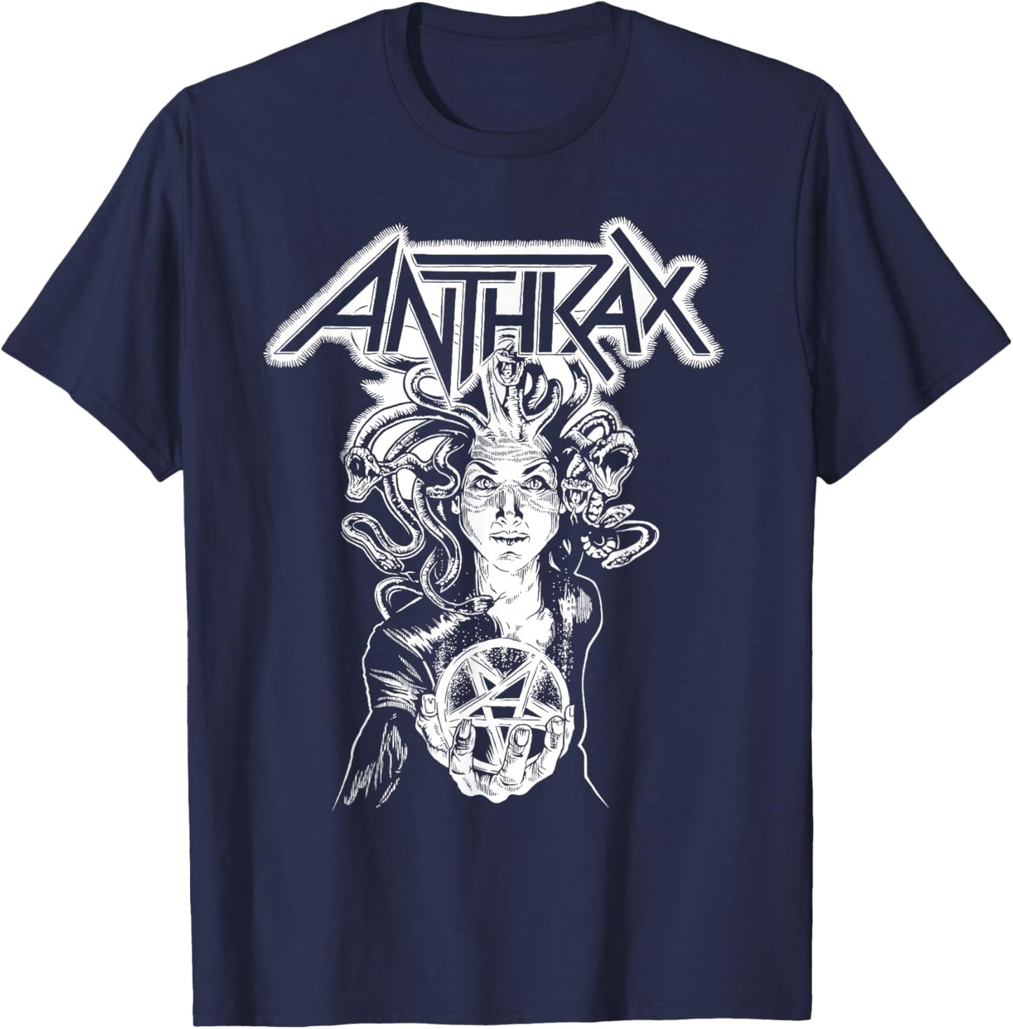 Anthrax Disease Hand T-Shirt - T-Shirt | Navy