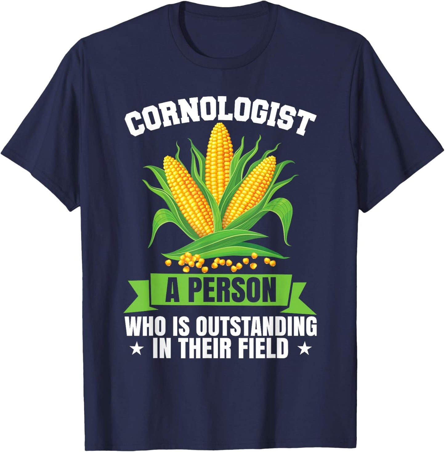 Funny Definition by Cornologist Corn Farmer T-Shirt - T-Shirt | Navy