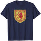 Scottish Lion Emblem Scotland Flag Coat of Arms Independence T-Shirt - T-Shirt | Navy