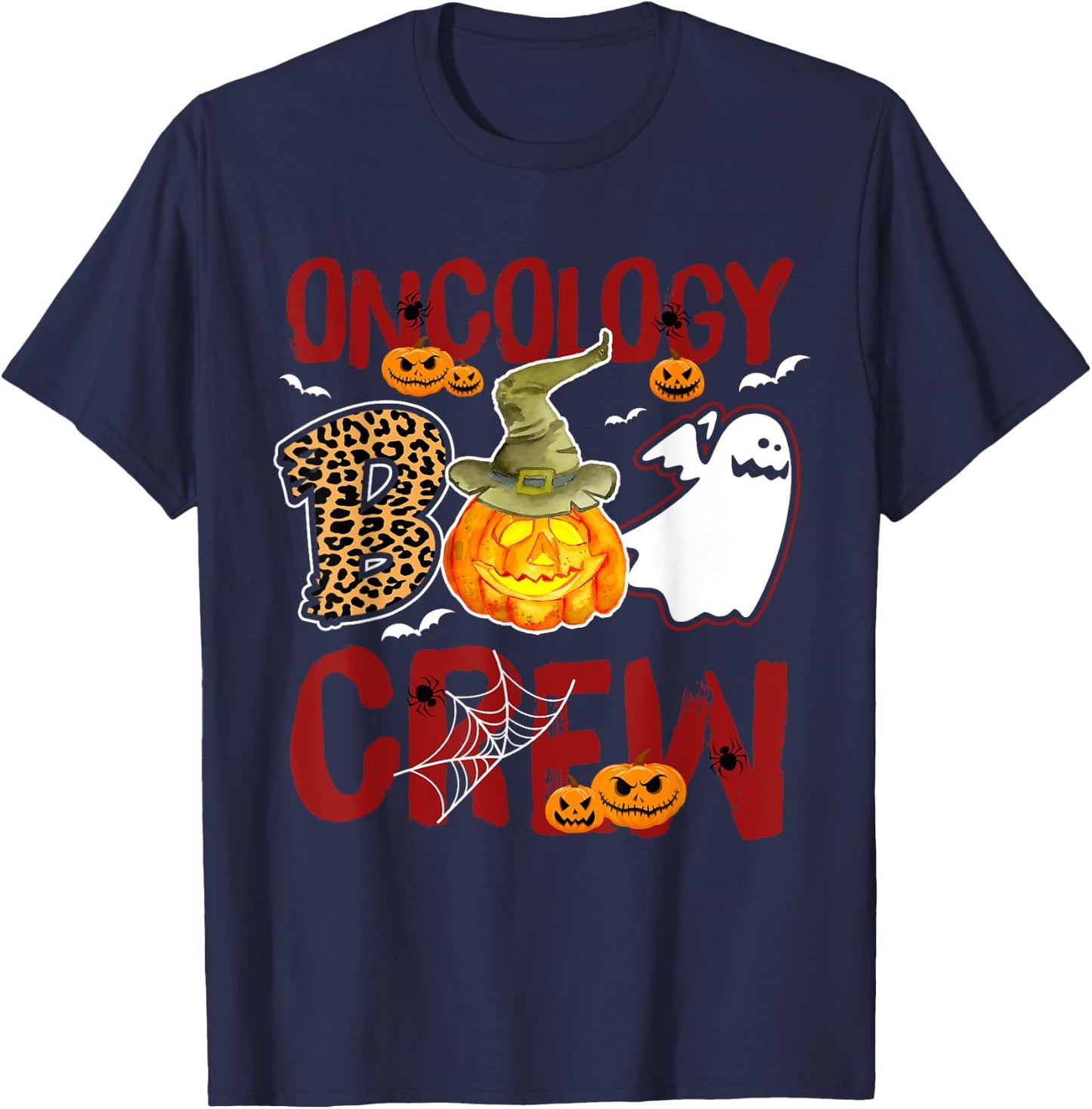 Oncology Boo Crew Halloween Oncologist match costume T-Shirt - T-Shirt | Navy