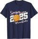 Proud Sister Of A 2025 Senior Basketball Graduation T-Shirt - T-Shirt | Navy