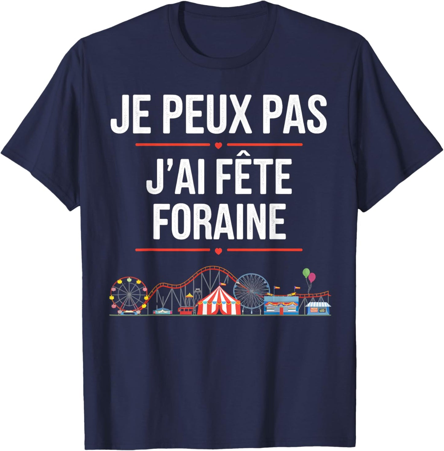 I Can't, I Have Throne Funfair , Black, S T-Shirt - T-Shirt | Navy
