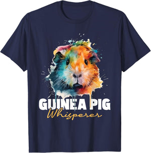 Guinea Pig Whisperer - Pet Owner Rodent Lover T-Shirt - T-Shirt | Navy