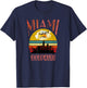 Retro Miami Vintage Dolphin Shirt Miami Area Dolphin T-Shirt - T-Shirt | Navy