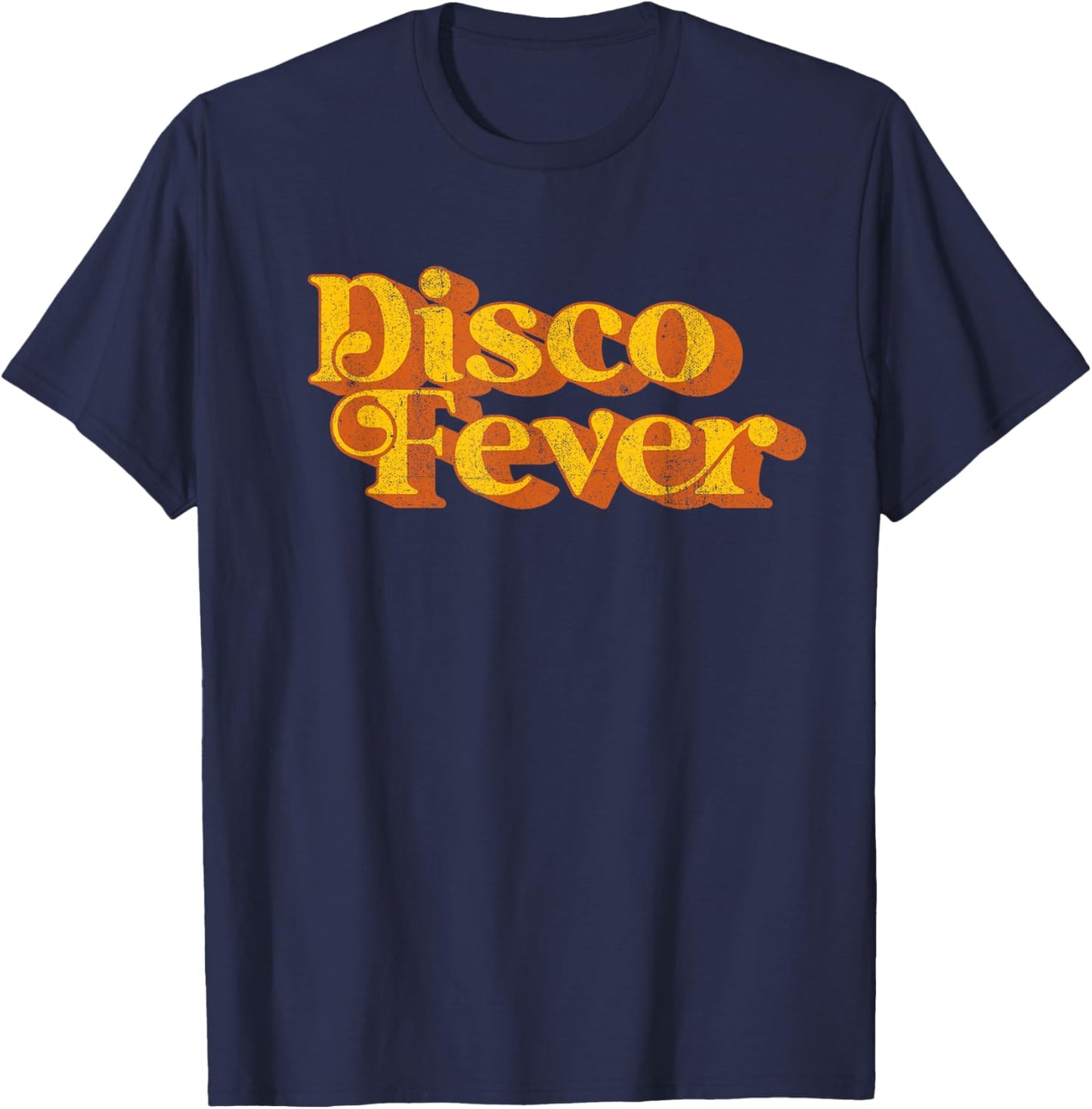 Retro Disco Fever Funny Vintage 60's 70's Party Costume T-Shirt - T-Shirt | Navy