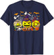 Funny Mummy Witch Devil Softball Balls Happy Halloween Day T-Shirt - T-Shirt | Navy