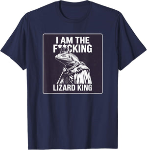 I Am the Lizard King Robert California Office Humor Funny T-Shirt - T-Shirt | Navy