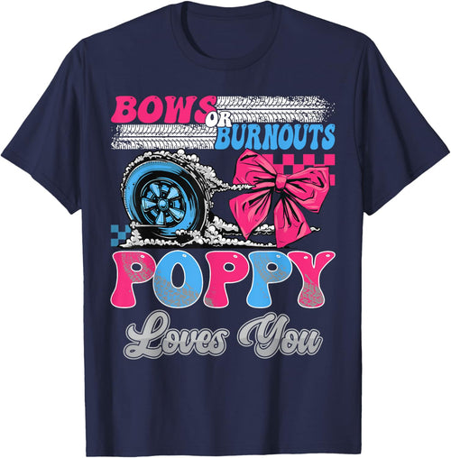 Burnouts or Bows Poppy Loves You Gender Reveal Party