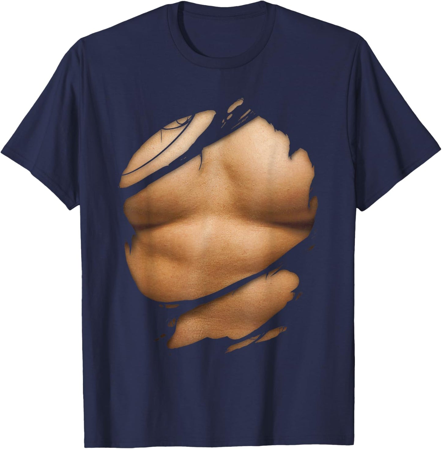 Ripped Muscle Graphic T-Shirt - T-Shirt | Navy