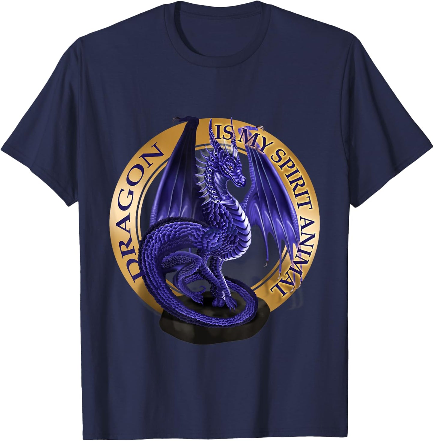 Dragon Is My Spirit Animal Fantasy Lover T-Shirt - T-Shirt | Navy