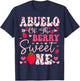 Abuelo Of The Berry Sweet One Strawberry 1St Birthday T-Shirt - T-Shirt | Navy