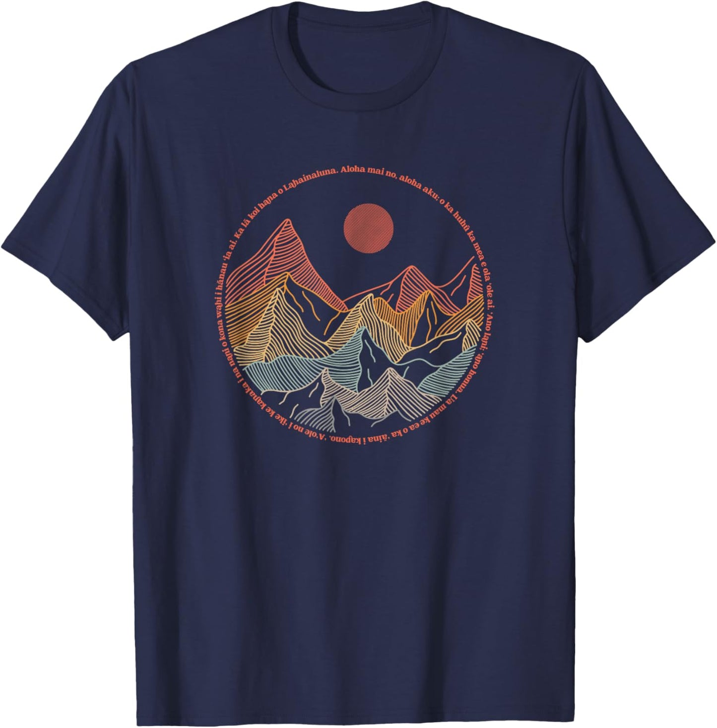 Sayings of Lahaina Maui Hawaii - Vintage Style T-Shirt - T-Shirt | Navy