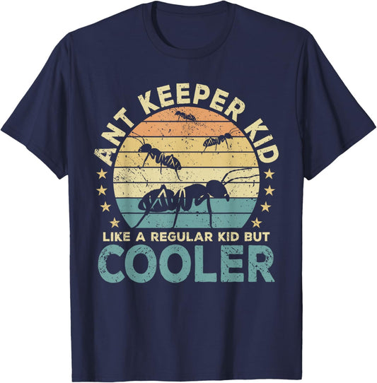 Ant Keeper Kid Ants Funny Ant Keeping T-Shirt - T-Shirt | Navy
