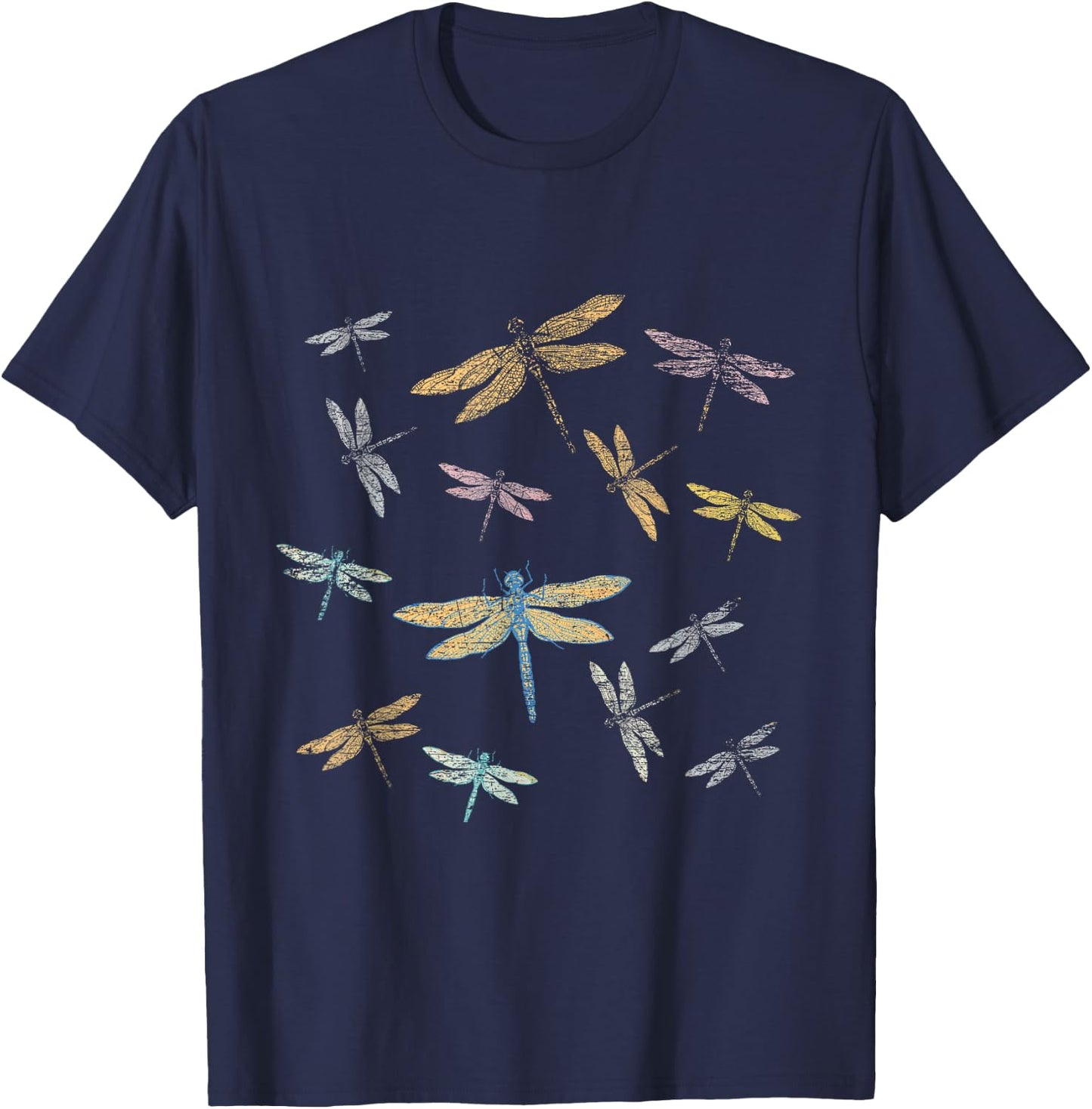 Retro Dragonfly T-Shirt - T-Shirt | Navy