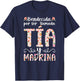 Bendecida Tia Madrina Spanish Godmother Proposal T-Shirt - T-Shirt | Navy