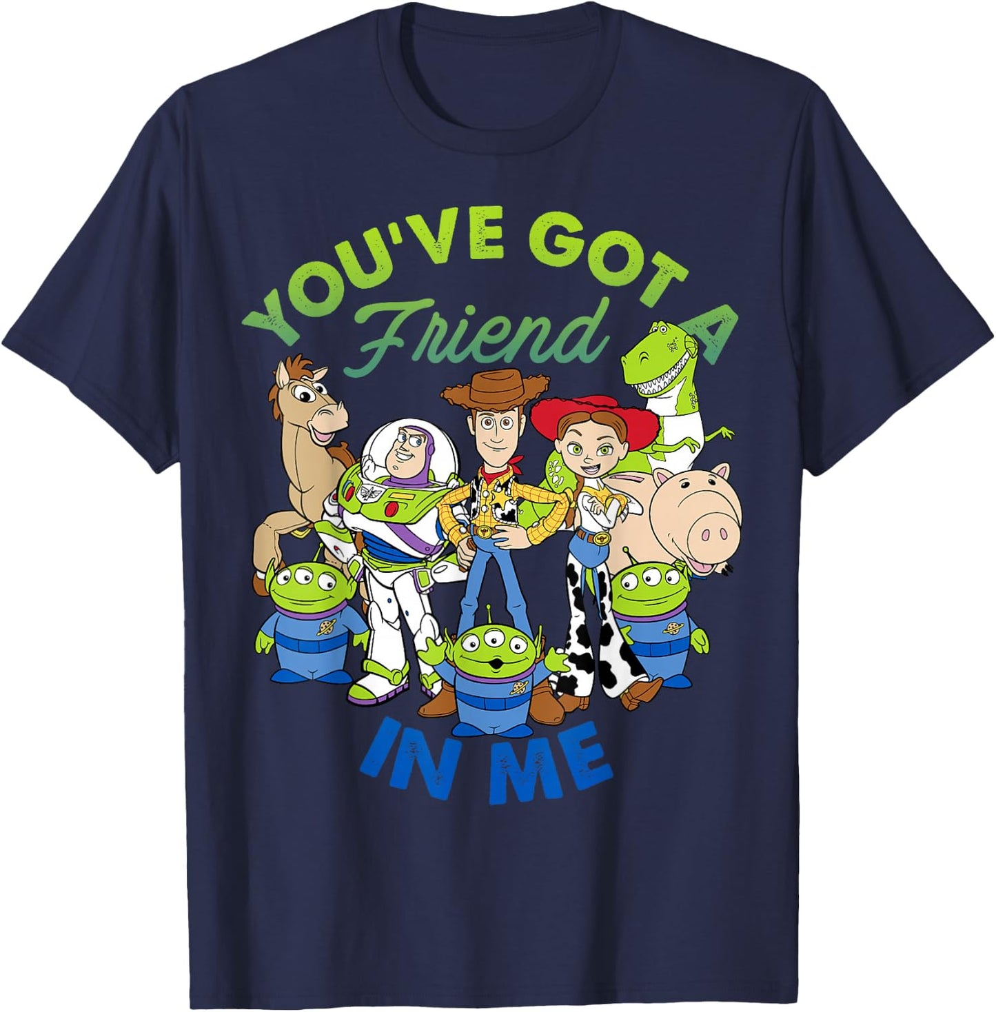 Disney Pixar Toy Story Cartoon Group Shot Graphic T-Shirt - T-Shirt | Navy