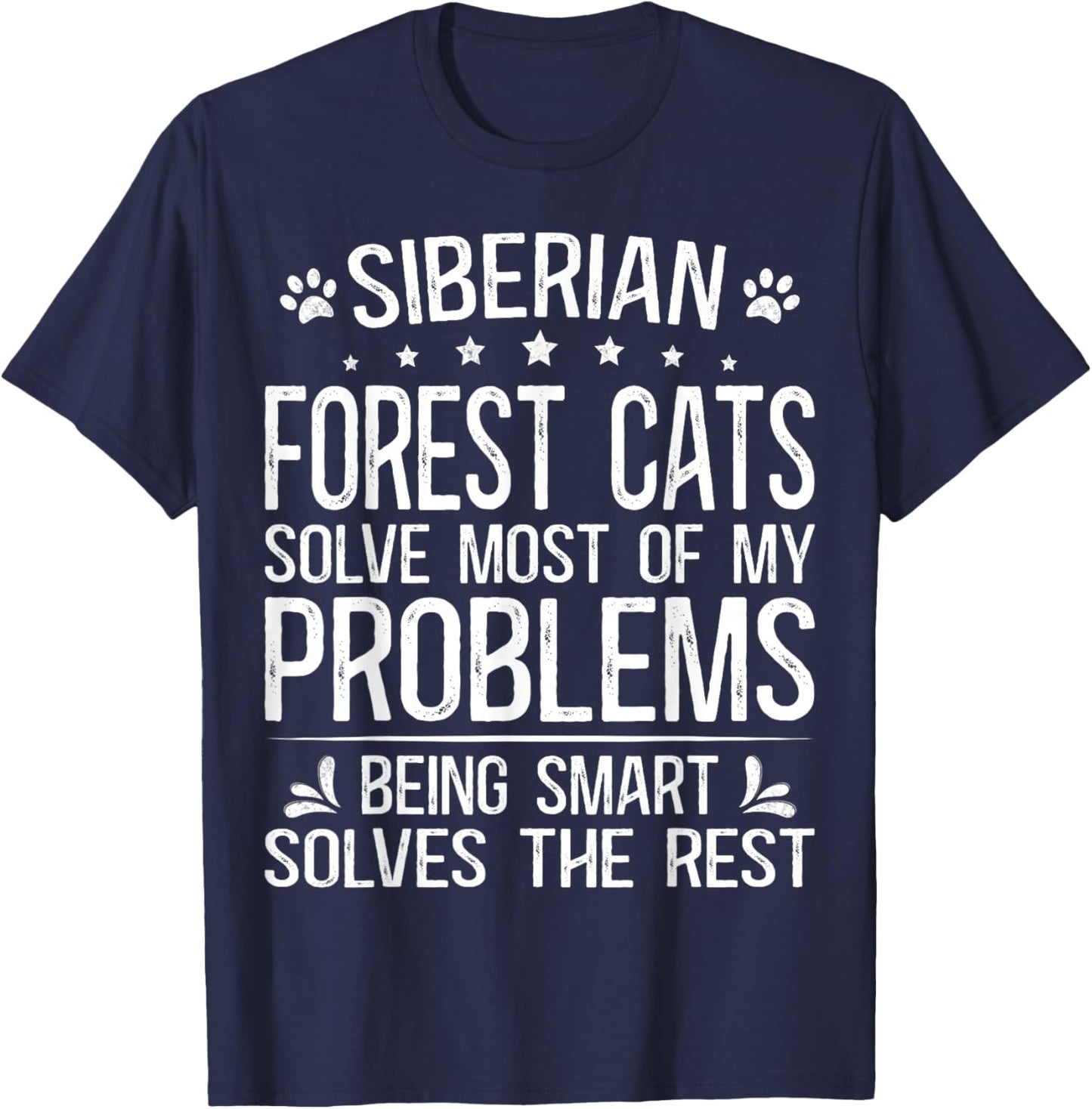 Siberian Cat Outfit Must Haves Food Siberian Forest Cat T-Shirt - T-Shirt | Navy