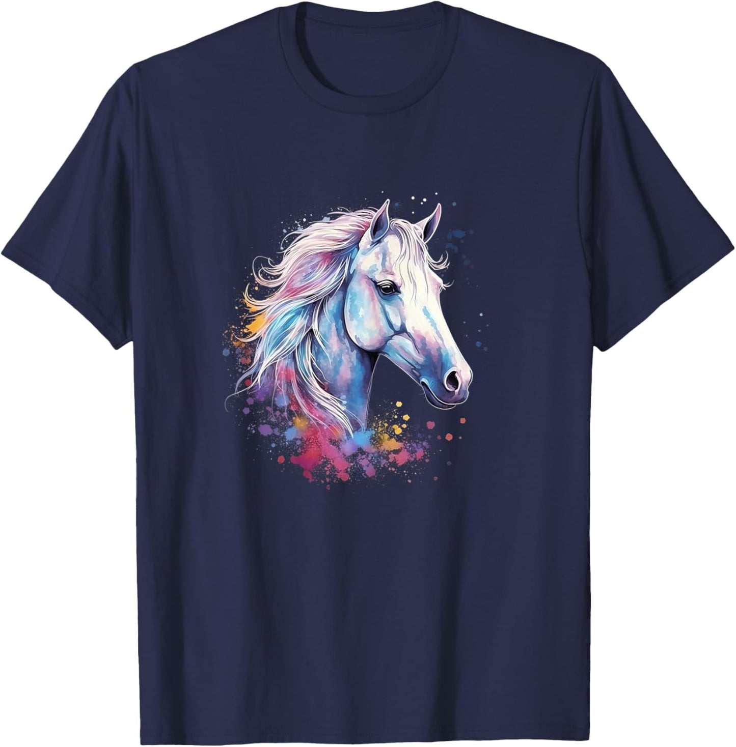 Colorful Horse T-Shirt - T-Shirt | Navy