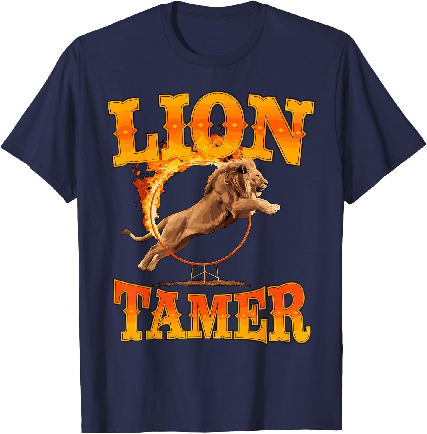 Lion Tamer Costume Circus Staff Carnival T-Shirt - T-Shirt | Navy