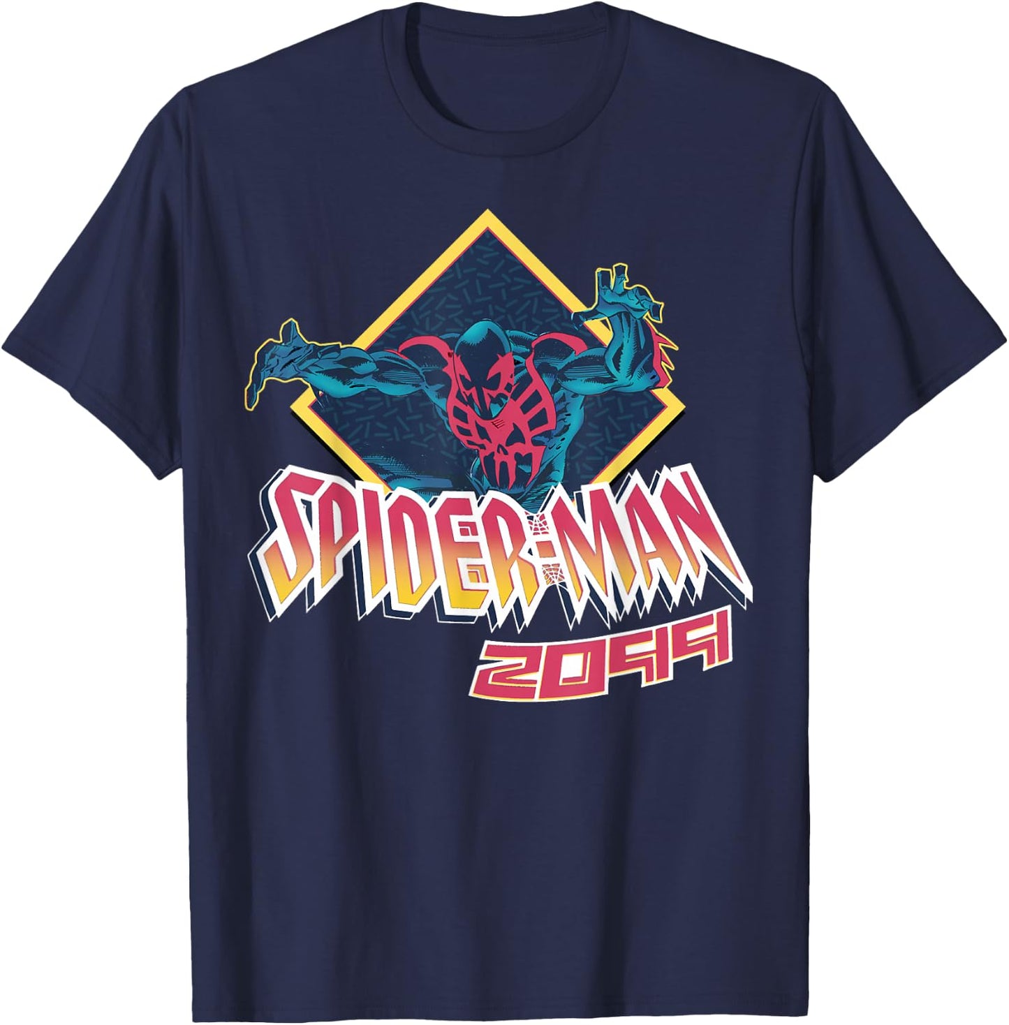 Marvel Spider-Man 2099 Action Portrait logo T-Shirt - T-Shirt | Navy