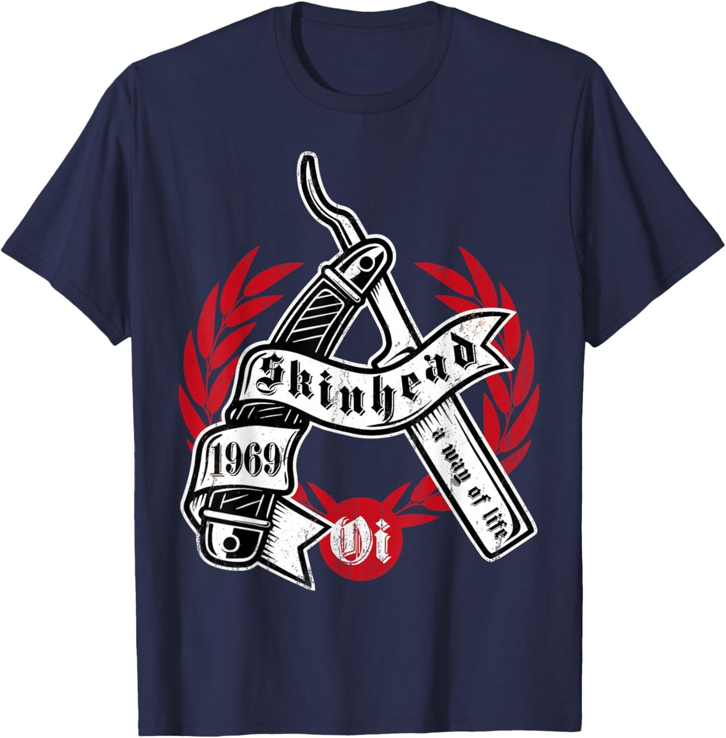 Oi Skinhead /Skinhead T-Shirt - T-Shirt | Navy