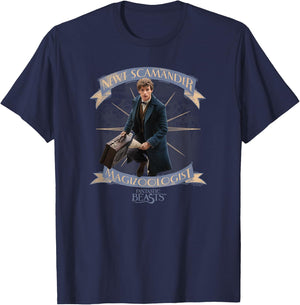 Fantastic Beasts Newt Scamander Magizoologist T-Shirt - T-Shirt | Navy