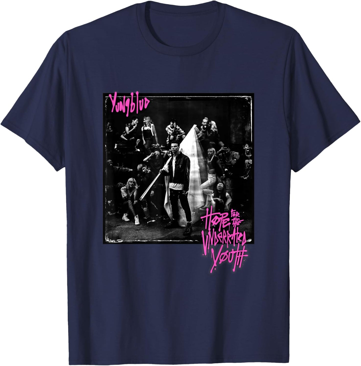 Yungblud Hope for The Underrated Youth Album Small T-Shirt - T-Shirt | Navy
