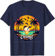 Cozumel Mexico with Dolphins and Sunset T-Shirt - T-Shirt | Navy
