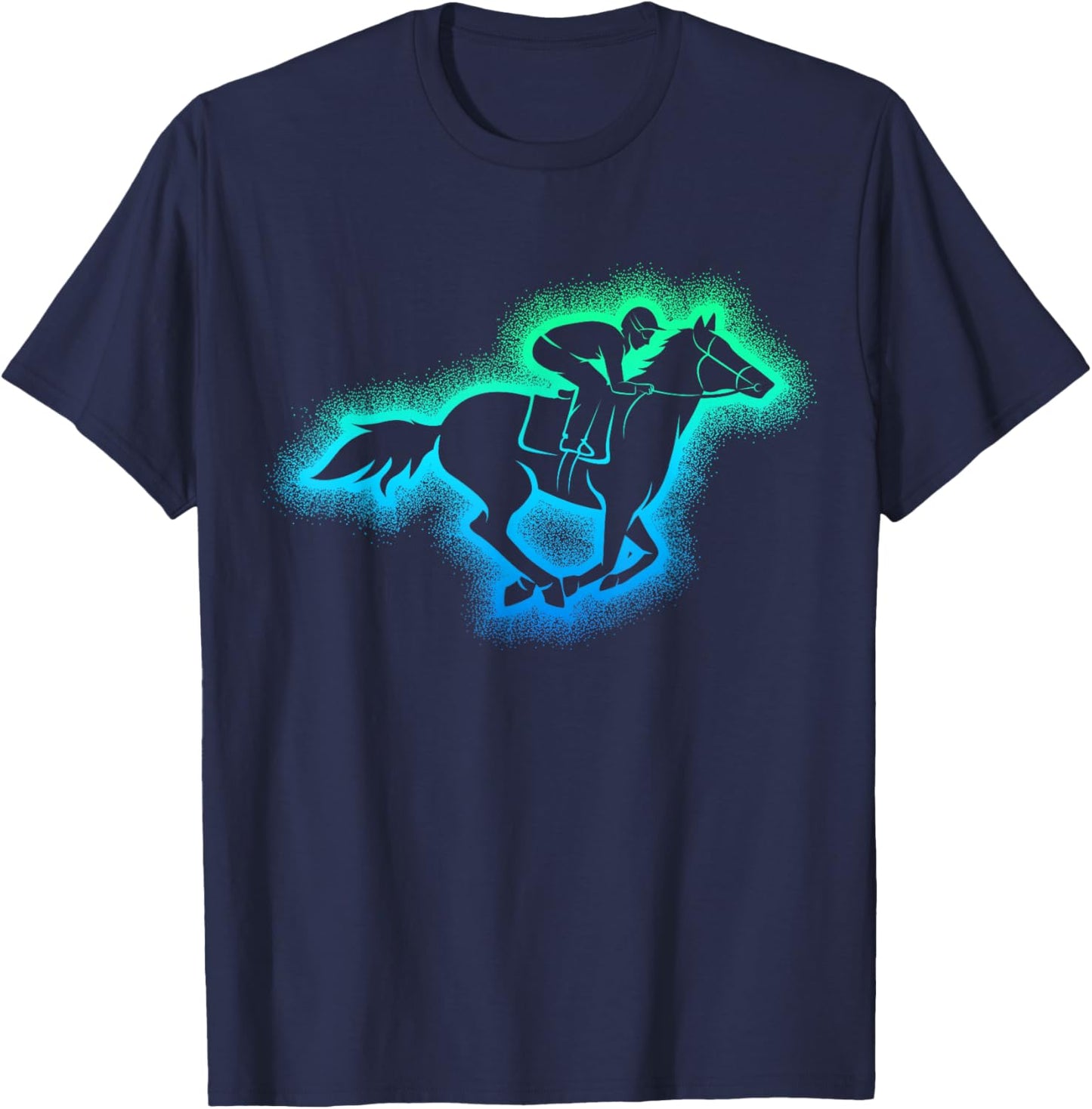Horse Racing Derby Jockey T-Shirt - T-Shirt | Navy