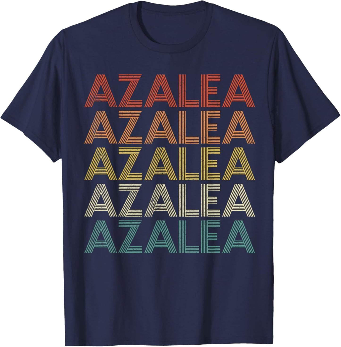 Azalea Retro Vintage T-Shirt - T-Shirt | Navy