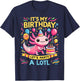 Axolotl Fun Party Kawaii Axolot Birthday T-Shirt - T-Shirt | Navy