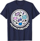 Meowcrobiology Microscopic Cats Science Pet School Biology T-Shirt - T-Shirt | Navy