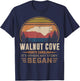 Vintage Walnut Cove North Carolina Hometown My Story Began T-Shirt - T-Shirt | Navy