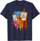 Cat paints self-portrait as a tiger T-Shirt - T-Shirt | Navy