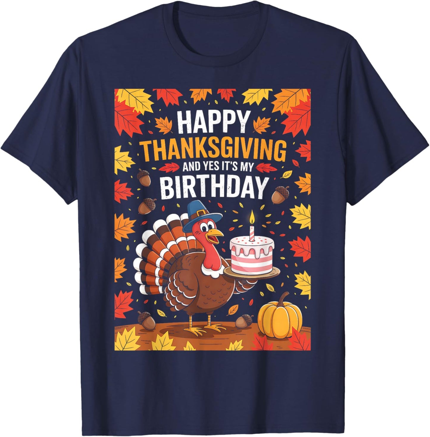 Autumn Cake T-Shirt - T-Shirt | Navy