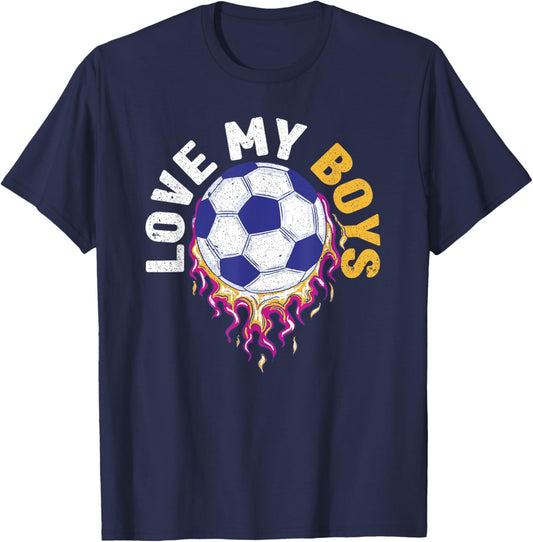 Soccer Mom Soccer Dad T-Shirt - T-Shirt | Navy