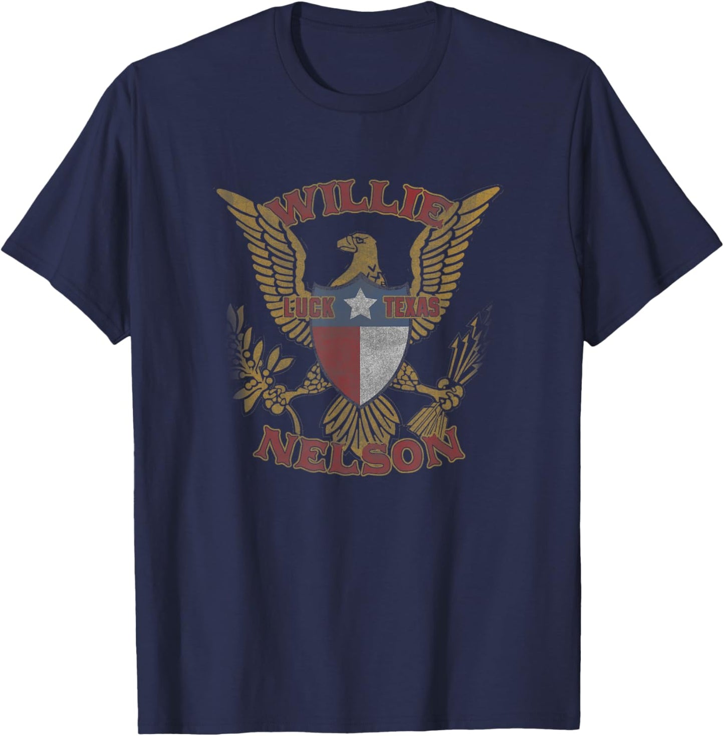 Official Willie Nelson Luck Texas T-Shirt - T-Shirt | Navy