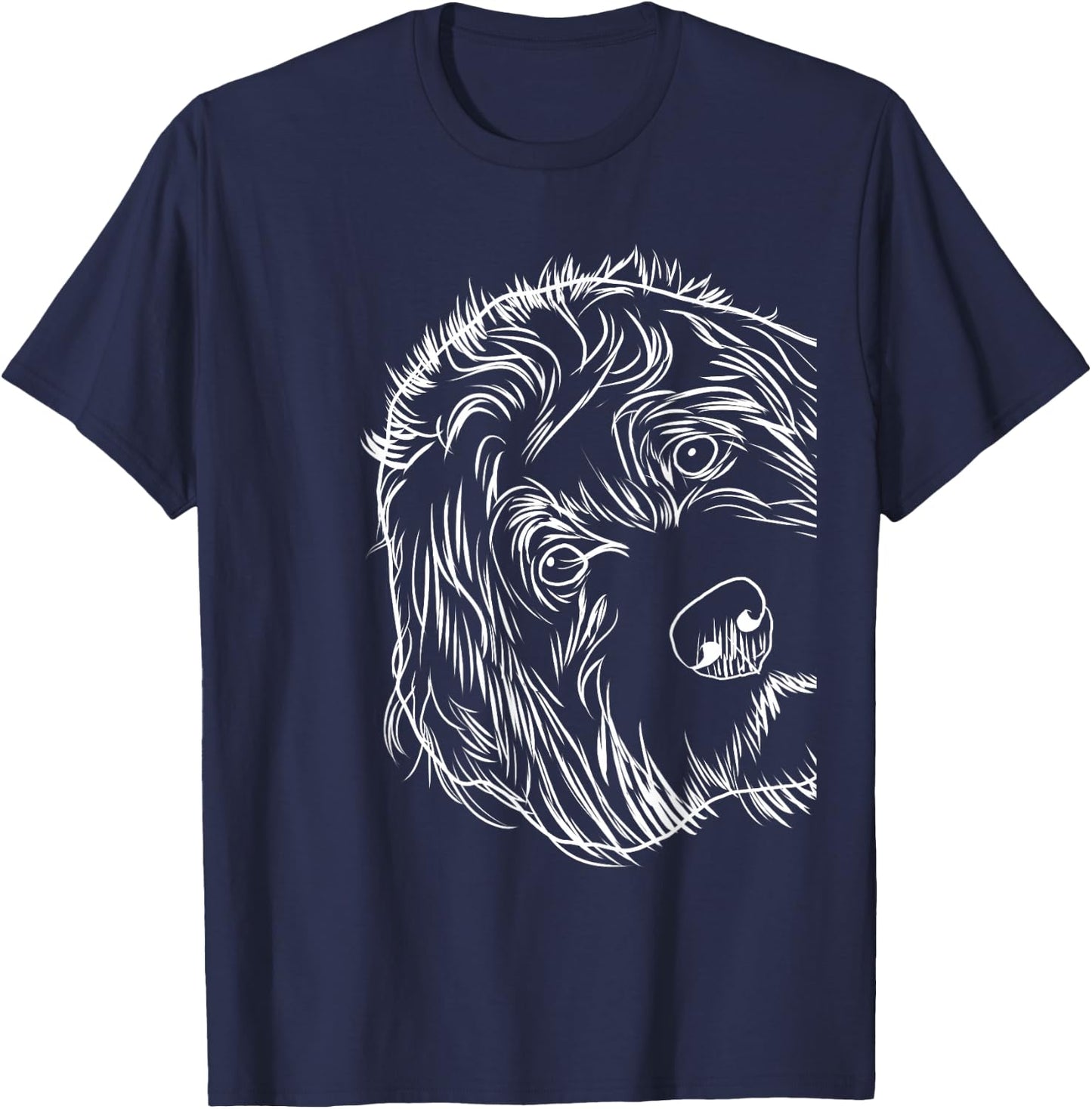 Funny Dog Labradoodle T-Shirt - T-Shirt | Navy