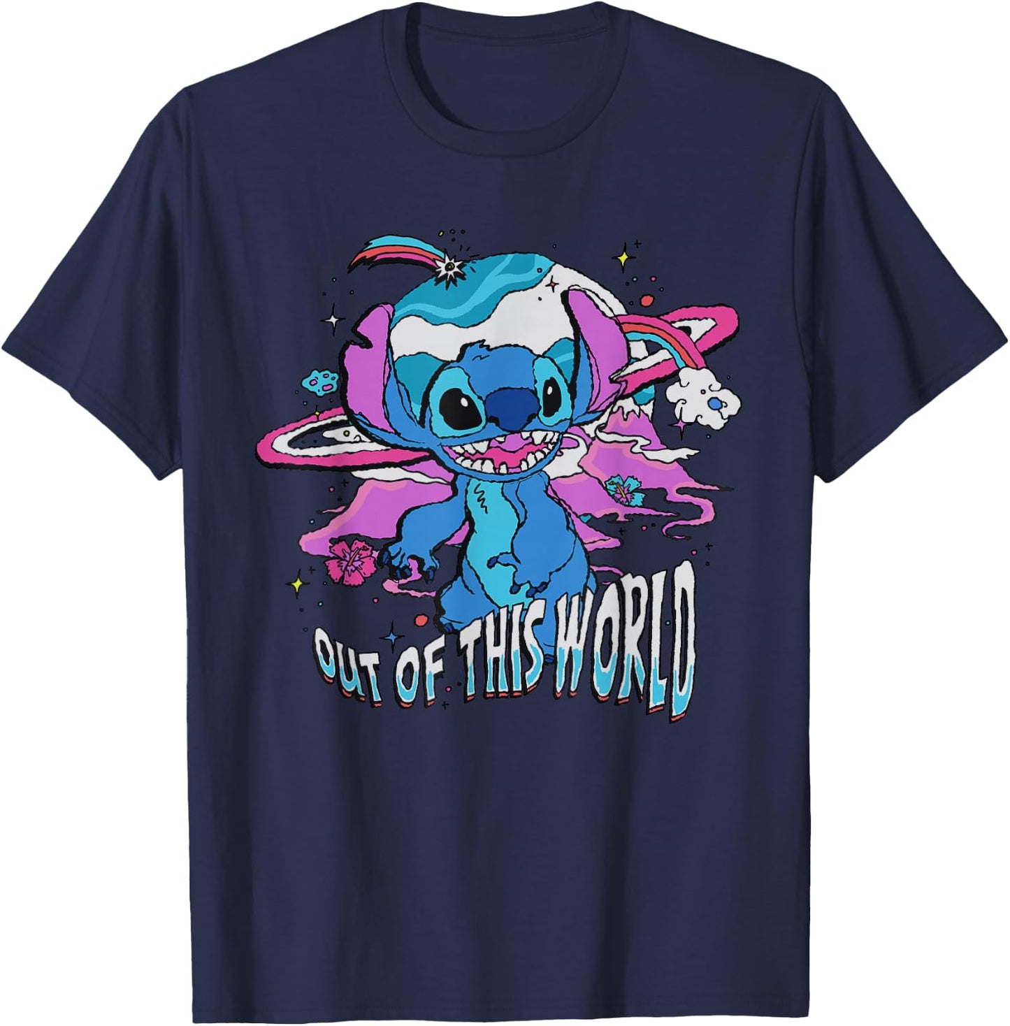Disney Lilo and Stitch Out of This World T-Shirt - T-Shirt | Navy