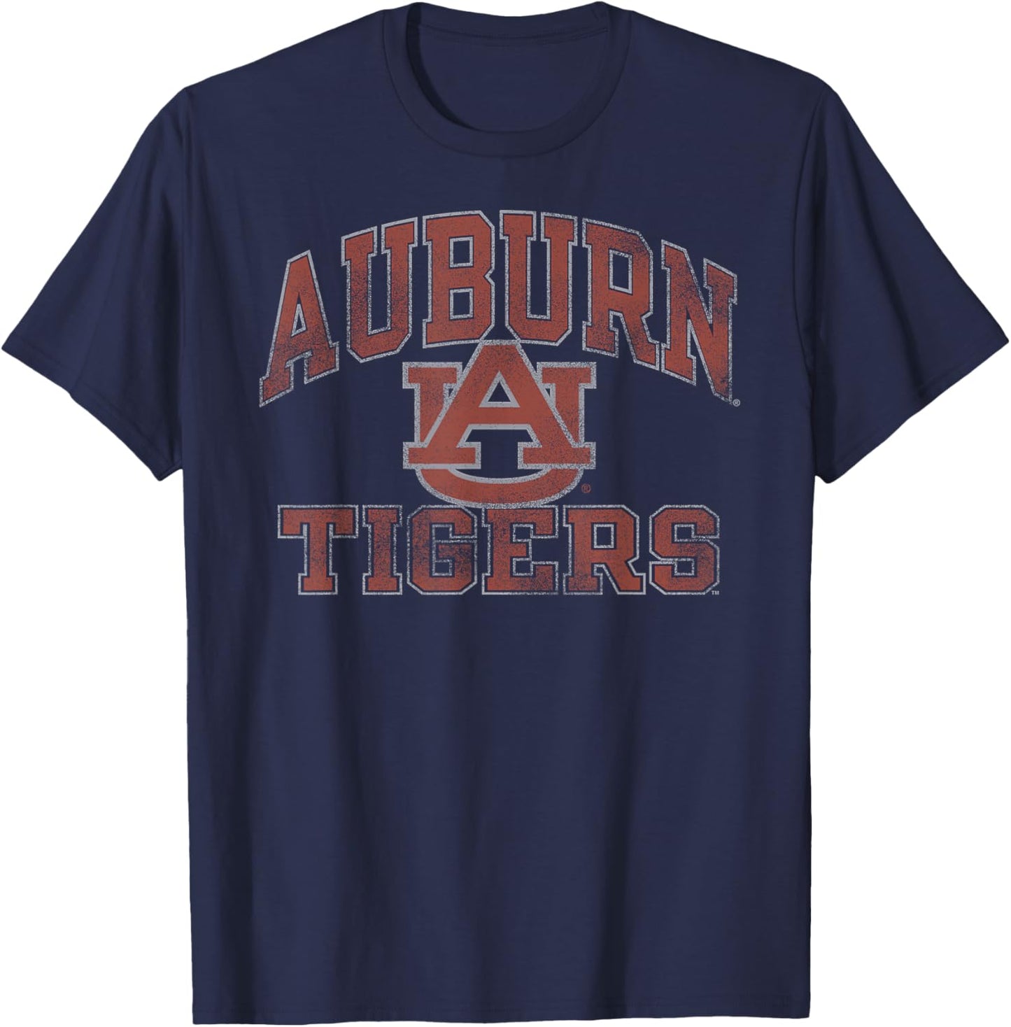 Auburn Tigers Vintage Worn Navy Officially Licensed T-Shirt - T-Shirt | Navy