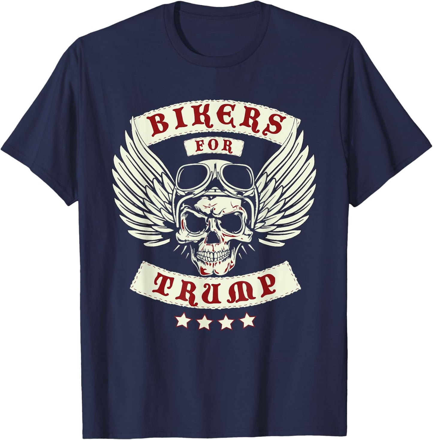 Trump 2020 Bikers For Trump T-Shirt - T-Shirt | Navy