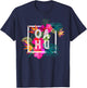 Hawaii Hibiscus Flowers Oahu Aloha State Tropic Islands T-Shirt - T-Shirt | Navy