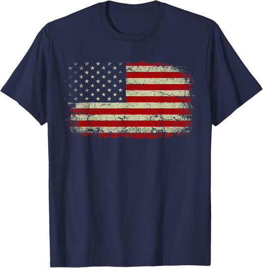 Double Sided Front And Back - Trump 2024 Save America Again T-Shirt - T-Shirt | Navy